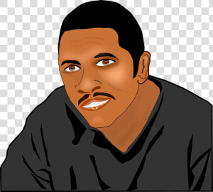 Man  Black  Male  Person  Face   African American Person Cartoon  HD Png Download