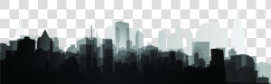 Black And White Skyline Silhouette Skyscraper   City Silhouette Transparent Hd  HD Png Download