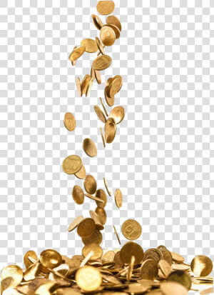 Gold Coin Png Free Download   Gold Coins Falling Png  Transparent Png