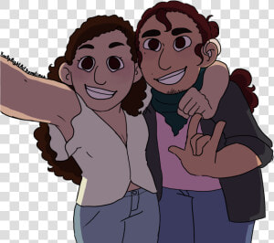 Nina And Lincoln Rosario Are Ready To Answer Your Asks   Cartoon  HD Png Download