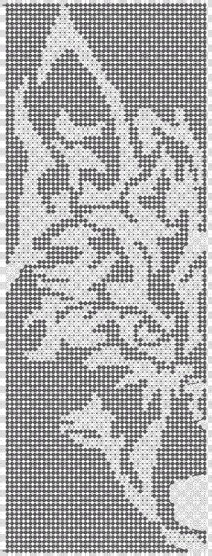 Alpha Friendship Bracelet Pattern Added Wolf Face Tribal   Wolf Bracelet Patterns  HD Png Download