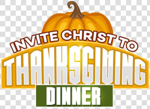 Invite Christ To Thanksgiving Dinner 14 Kid Crafts   Pumpkin  HD Png Download