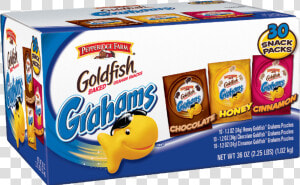 Goldfish Grahams Graham Snacks  Baked  Cinnamon   Goldfish Crackers  HD Png Download