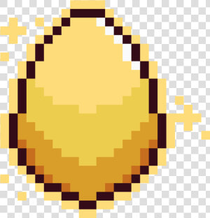 The Golden Egg   Pixel Art Minecraft Yoshi  HD Png Download