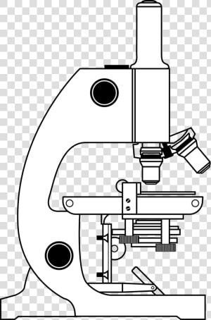 Microscope Without Coloring Clip Arts   صور تلسكوب معمل Png  Transparent Png