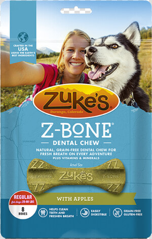 Zukes Z bones Clean Apple Crisps Dental Dog Treats    Zuke  39 s Z Bones Gf Apple Crisp  HD Png Download