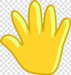 Hand  Palm  Stop  Yellow  Wave  Bye  Goodbye  HD Png Download