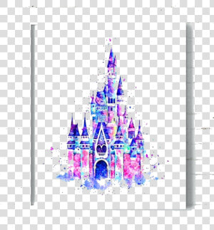 Cinderella Castle Disney Art Transparent Png   Disney Castle Clipart  Png Download