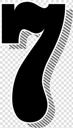 Number 7 Drop Shadow  HD Png Download