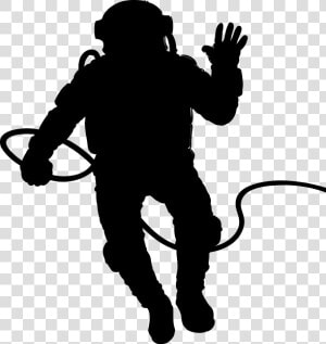 Vector Graphics Royalty free Illustration Clip Art   Transparent Background Astronaut Silhouette  HD Png Download