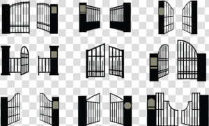 Open Gate Icons Vector   Icon Gate Png  Transparent Png