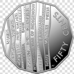 2019 50 Cent Fine Silver Proof Coin Product Photo Internal   United Nations International Year Of Indigenous Language  HD Png Download