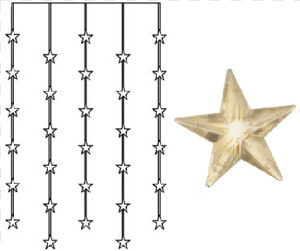 Curtain Lights Star Curtain   Curtain  HD Png Download