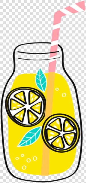 Lemonade   Mason Lemonade Jar Free Clipart  HD Png Download