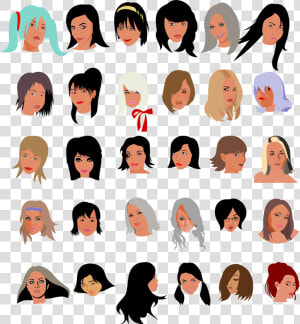 Women Faces Culture Free Picture   Many Faces Clip Art  HD Png Download