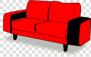 Couch  Red  Sofa  Interior  Furniture  Comfortable   Couch  HD Png Download