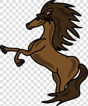 Kuda  Liar  Kartun  Brown  Hewan  Stallion  Margasatwa   Blue Unicorn Clipart  HD Png Download