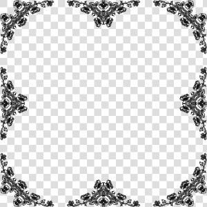 Rose Frame Beyond 6 Clip Arts   Rose Black Frame Png  Transparent Png