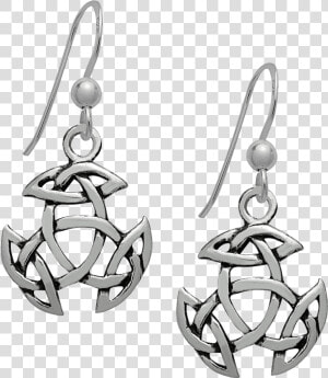 Triquetra Knot Earrings Wicca Spiritual Inspired Earrings   Earrings  HD Png Download