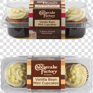 Image Of Vanilla Bean Mini Cupcake 3 pack From The   Cheesecake Factory Mini Cupcake Vanilla  HD Png Download