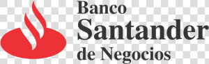 Banco Santander De Negocios Logo Vector   Banco Santander De Negocios  HD Png Download