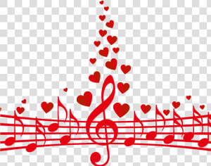 Transparent Music Notes Heart Png   Music Notes With Heart Png  Png Download