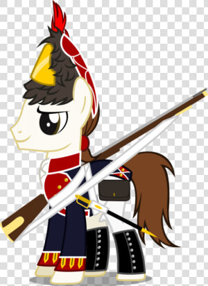 It Comes With A Saber And Musket For Added Decorations   Mlp Army Uniform  HD Png Download