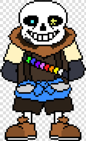 Ink Sans Sprite Hopefully Second Last W   Ink Sans Pixel Art  HD Png Download