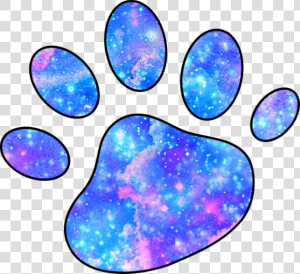 Galaxy Paws Pawprint Dog Cat Cute Clipart   Png Download   Galaxy Cat Paw Prints  Transparent Png