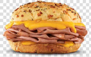 Roast Beef And Cheddar On An Onion Roll  HD Png Download