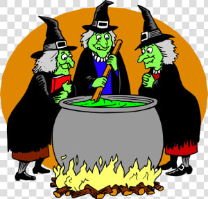 Transparent Witch Cauldron Clipart   Witches Around A Cauldron  HD Png Download