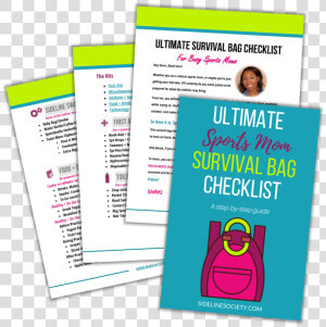 Ultimate Sports Mom Survival Bag Checklist  HD Png Download