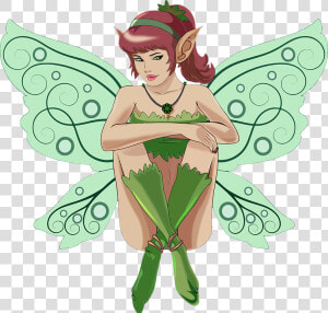 Cartoon  Creature  Fairy  Female  Fiction  Flying    Green Fairy Clip Art  HD Png Download