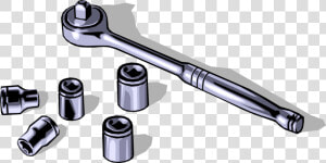 Socket Wrench Ratchet   Socket Wrench Vector  HD Png Download