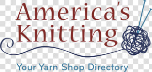 America S Knitting   Graphic Design  HD Png Download