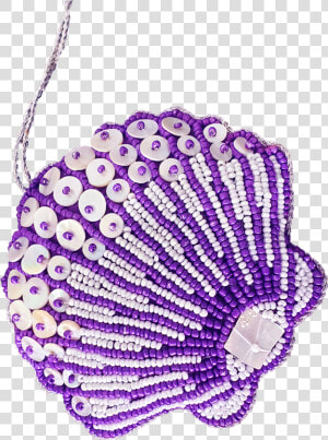 Scallop Purple Mop  amp  Beads Ornament  HD Png Download