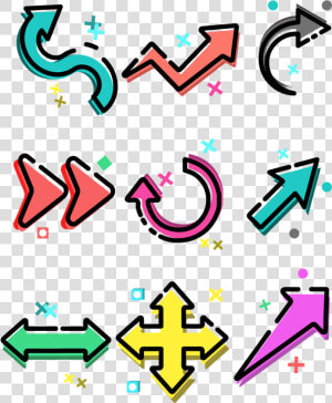 Mbe Cartoon Cute Poster Element Arrow Png And Vector   Cute Arrow Png  Transparent Png