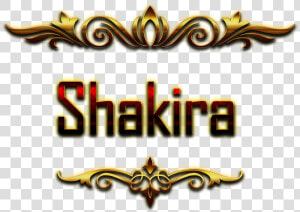 Shakira Decorative Name Png   Amit Name  Transparent Png