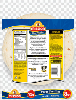 Whole Wheat Tortilla Nutrition Facts  HD Png Download