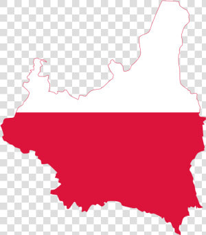 Poland Map With Flag Png  Transparent Png