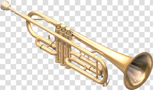 Trumpet 3ds Max Model   Trumpet  HD Png Download