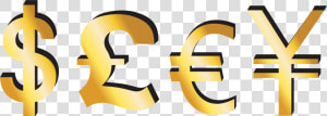 Dollar Pound Euro Yen Signs Png Clipart   Pound Euro To Dollar  Transparent Png