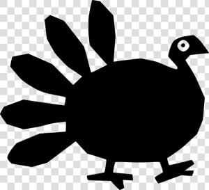 Turkey Clip Art Silhouette   Turkey Clipart Silhouette Black And White  HD Png Download