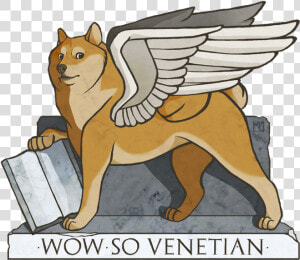 So Venetian Venice Shiba Inu Dog Like Mammal Mammal   Doge Venice Meme  HD Png Download