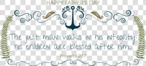 Transparent Father S Day Clip Art   Scripture Happy Fathers Day  HD Png Download