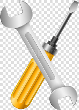 Transparent Wrench Clipart Black And White   Screwdriver And Wrench Png  Png Download