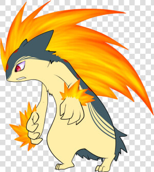 Mega Typhlosion   Cartoon  HD Png Download