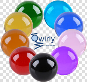 Qwirly Multipurpose Glass Gazing Ball   Glass Plastic Toy Ball  HD Png Download