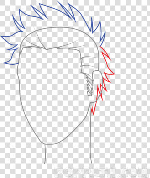 Transparent Backache Clipart   Spiky Hair Drawing  HD Png Download