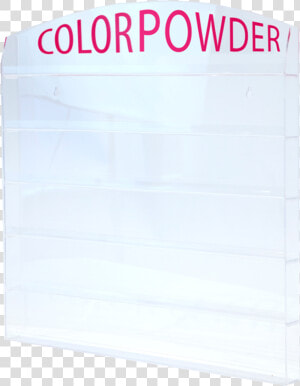 Acrylic Wall Mounted Rack Color Powder   Paper  HD Png Download